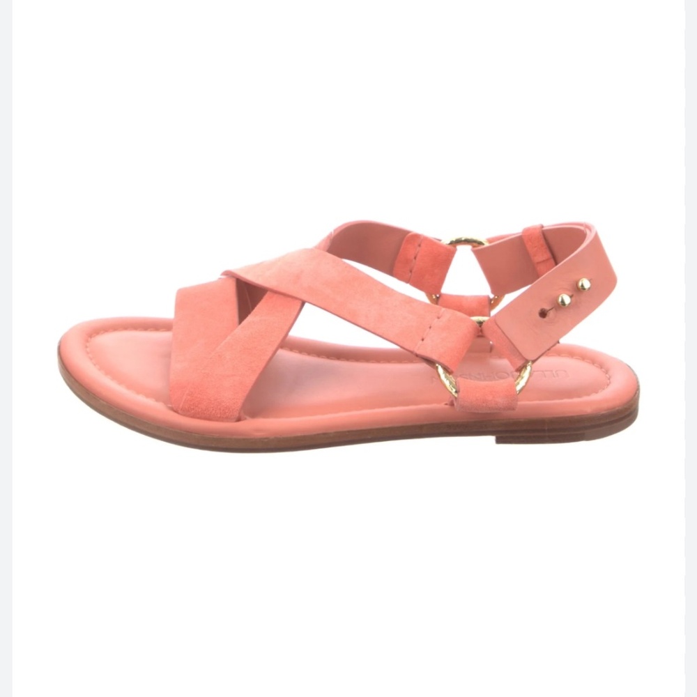 Ulla Johnson Audrey Dahlia Suede Strappy Sandals Sz EU 37.5